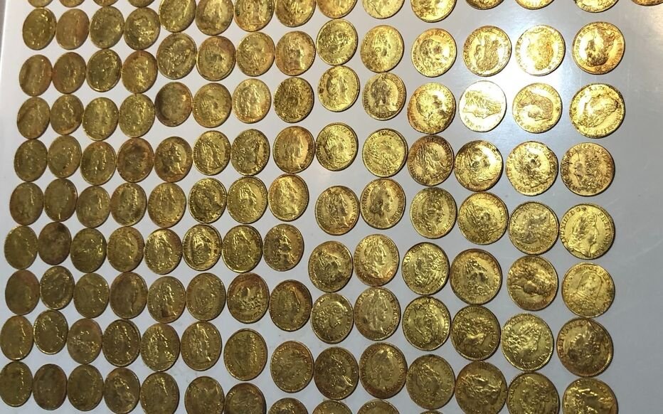 Un trésor de 239 pièces d’or, trouvé dans un manoir, vendu un million d’euros aux enchères